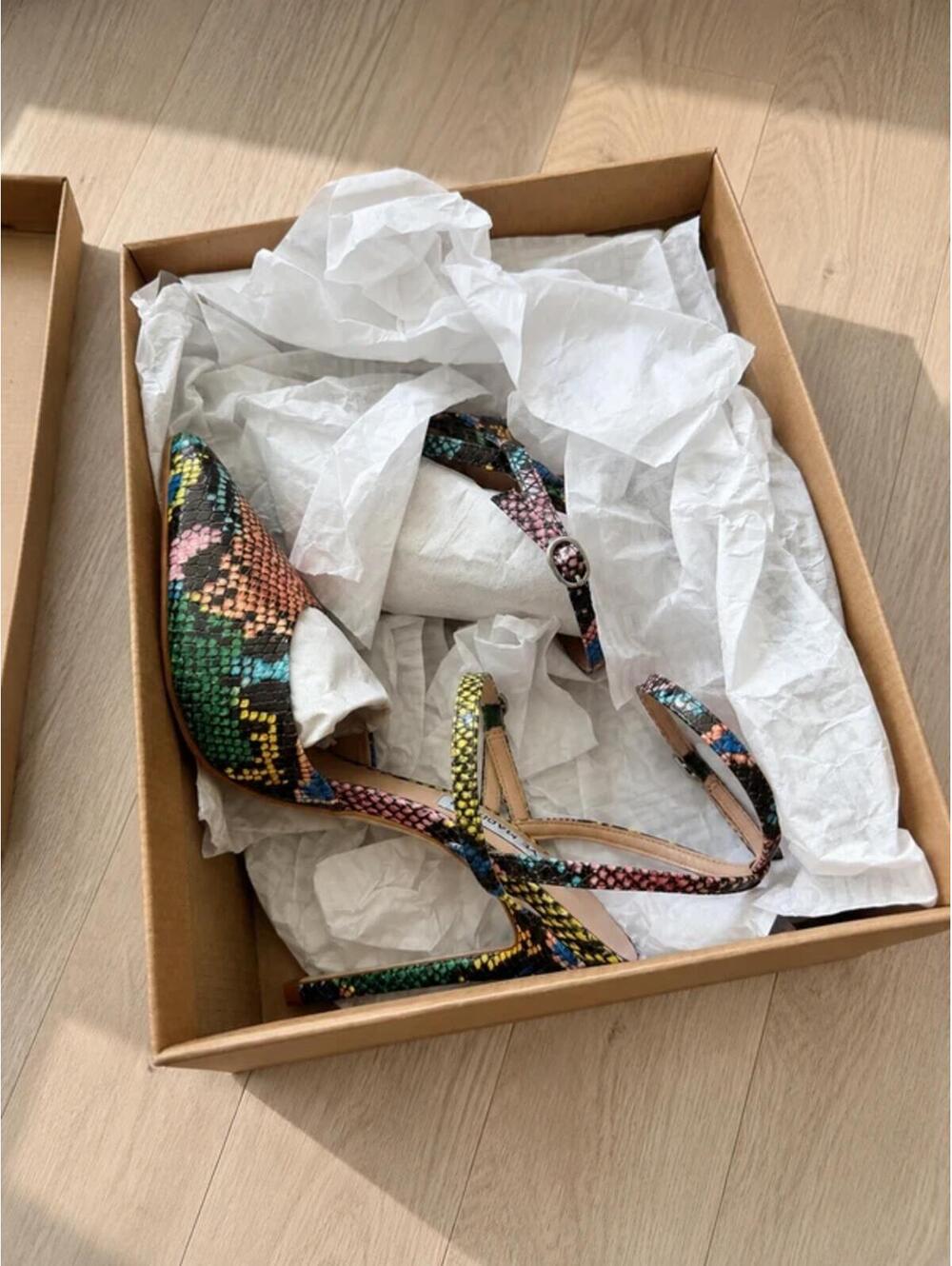 Steve Madden Variety Multi Snake Heels Size 7 New In Box - Picture 6 of 7